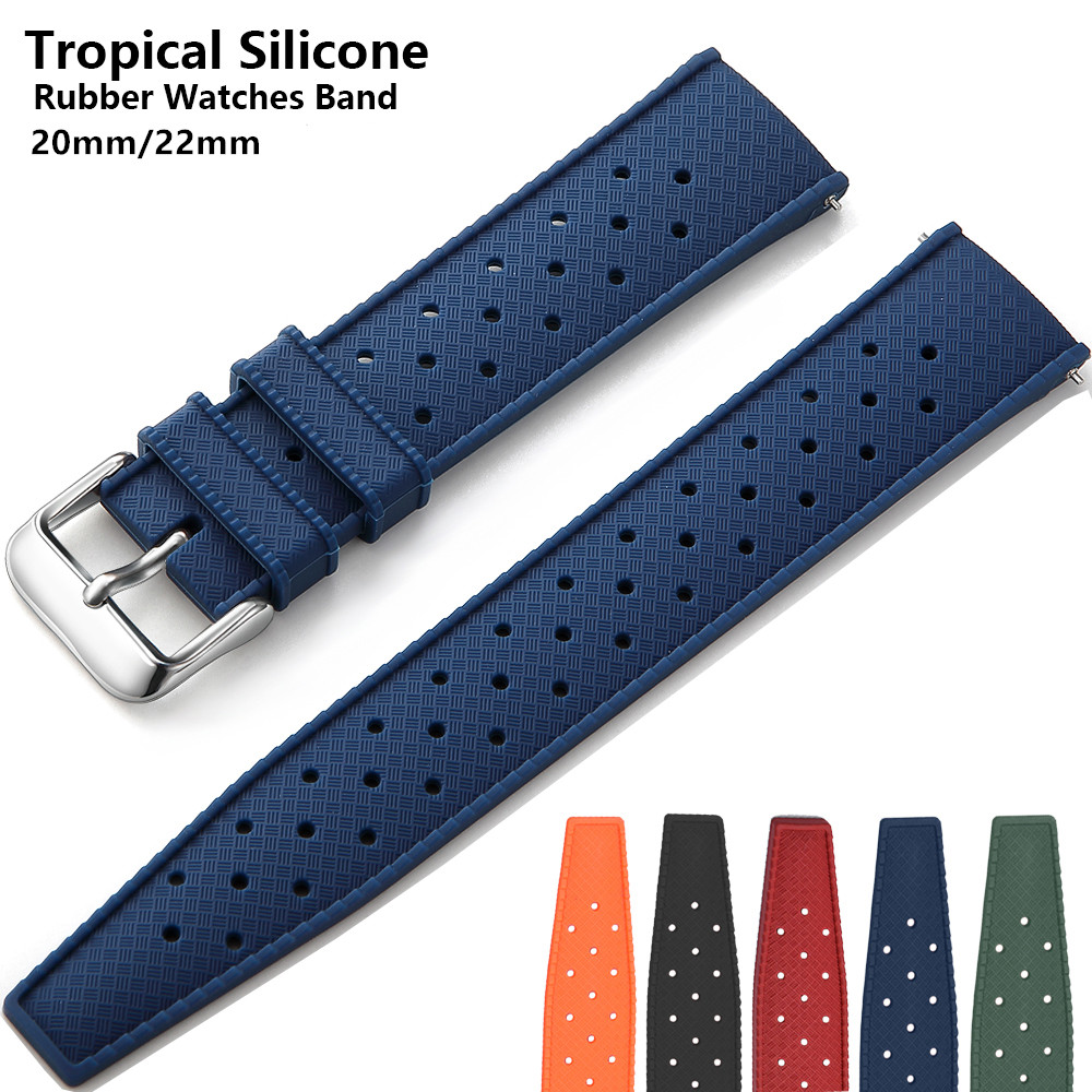 Suede Strap Watch - Cinturino in caucciù tropicale da 20mm