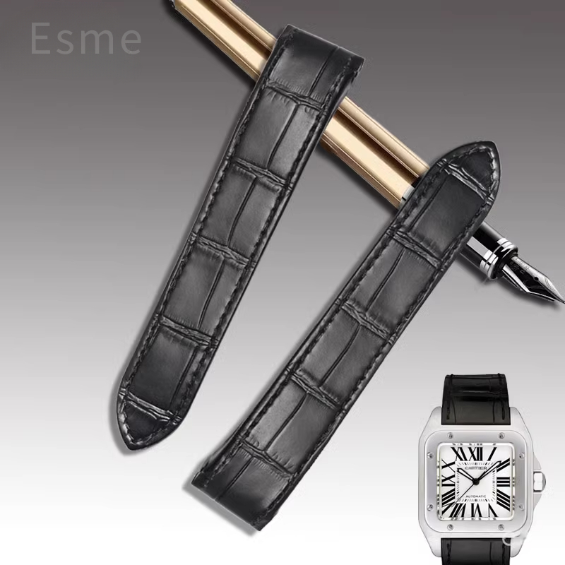 Cartier Watch Santos - Cinturino orologio in pelle di vacchetta