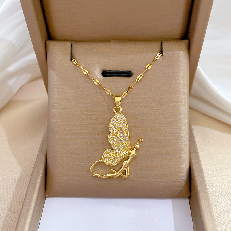 Collana con Ciondolo a Farfall - Butterfly Clasp Deployant recensione e prezzo