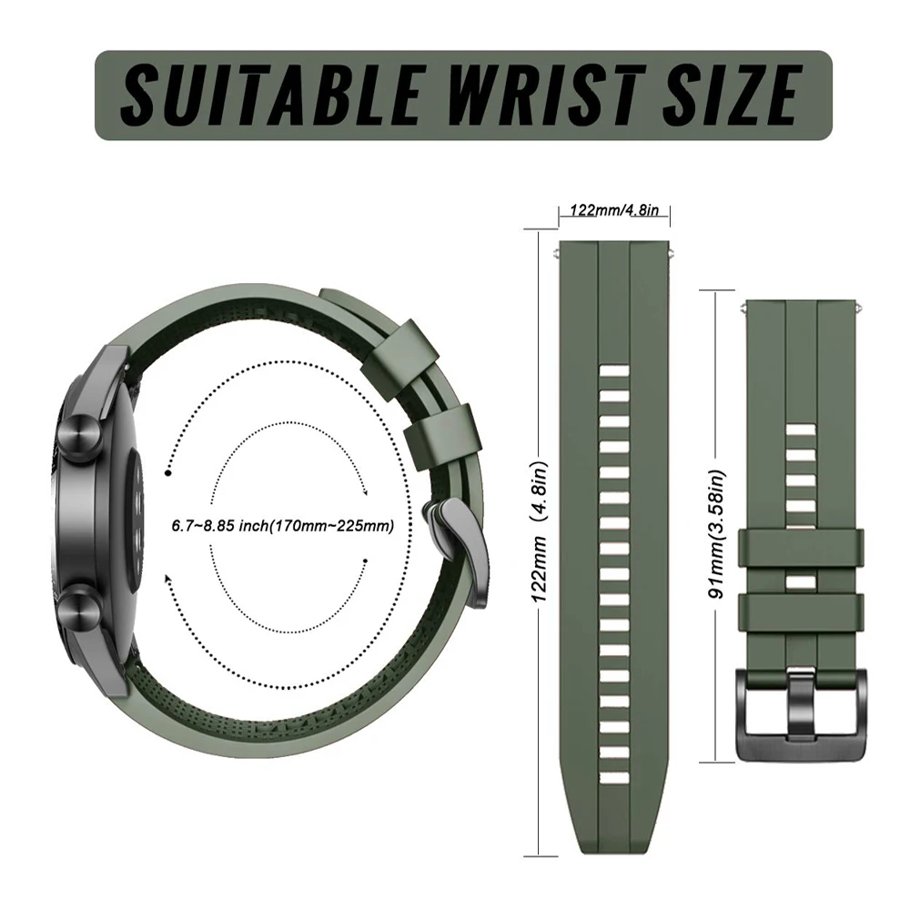 Cinturino sportivo per Samsung - Silicone Watch Band 22Mm recensione e prezzo